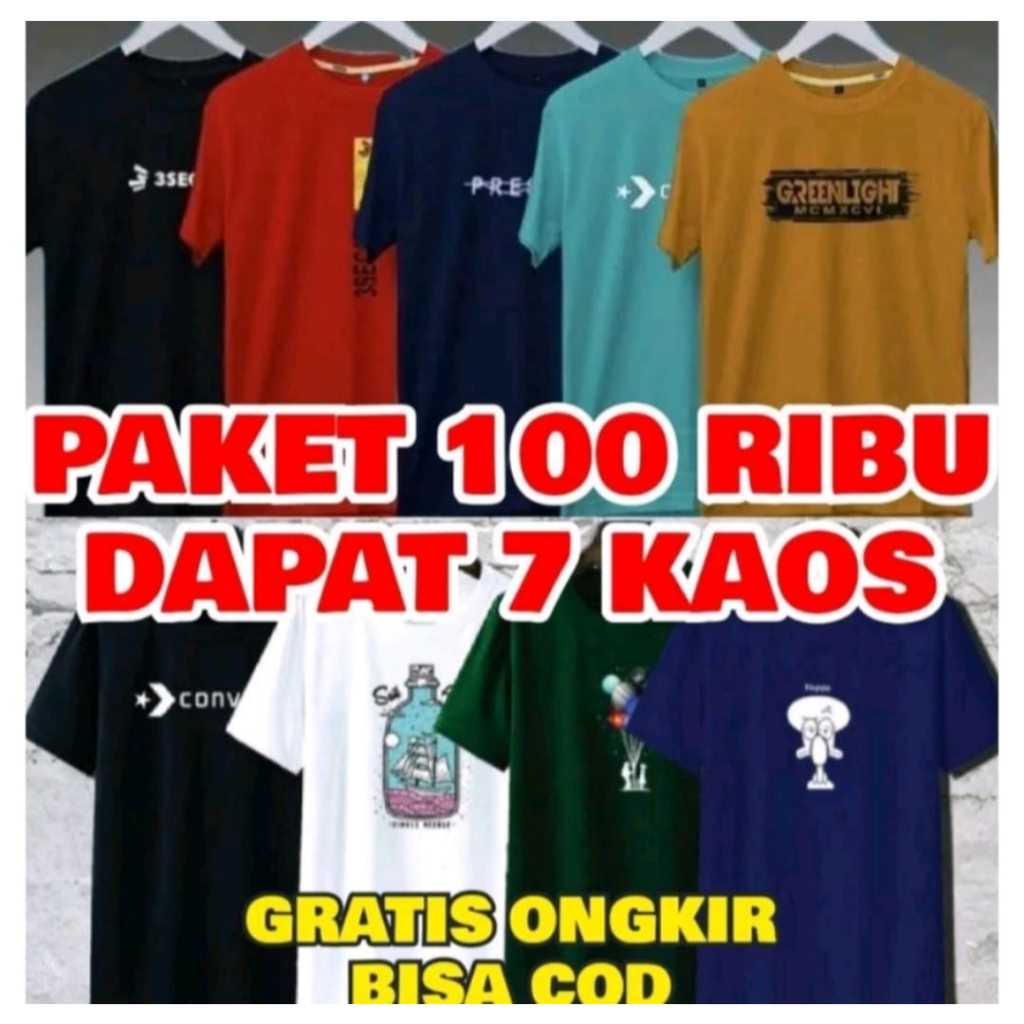 100 ribu 7 kaos distro