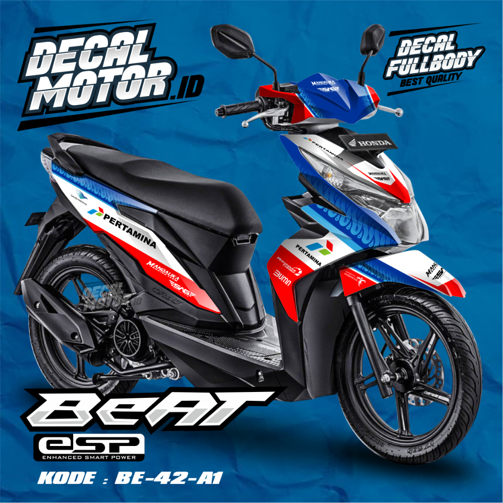 [NEW] Decal Stiker Honda Beat ESP Motif Gratifi - Sticker Full Body Variasi Custom - BE