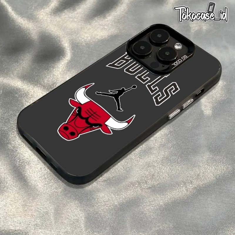 RCI427 Premium Matte Hard Casing Hp Bulls Case Aesthetic Compatible For Iphone 7 8 7plus X Xr 11 12 