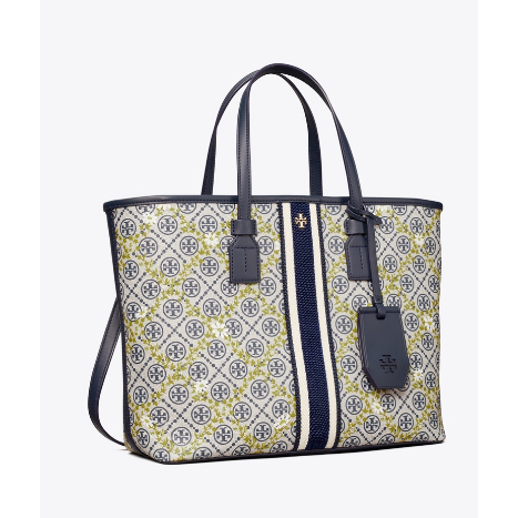 Tas 82594 T Monogram Floral Vine Small Top Zip Tote Bag
