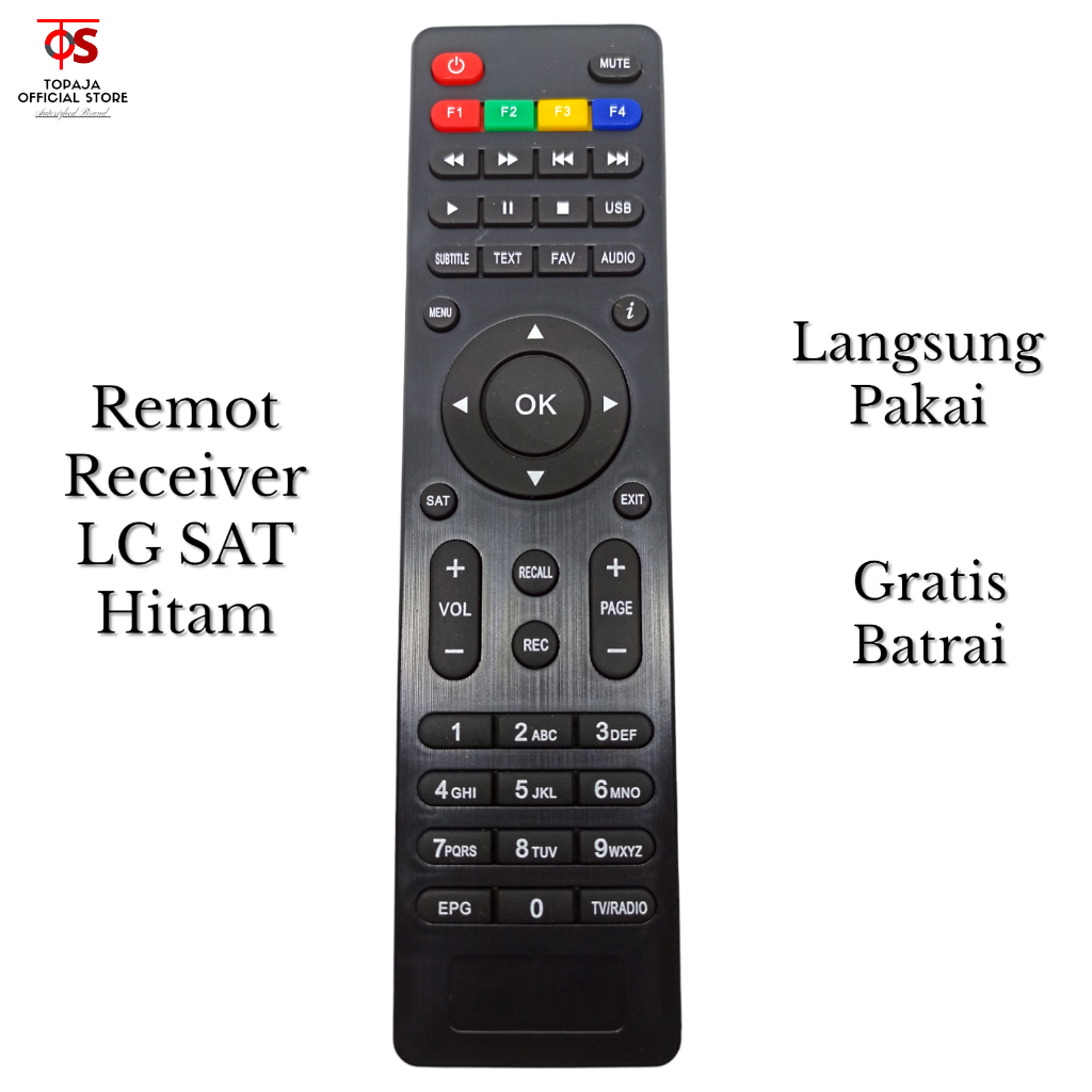 Remot STB Digital Receiver LG SAT ORACLE HD - OPTUS ORACLE HD - GARDINER ORACLE HD Langsung Pakai Ta
