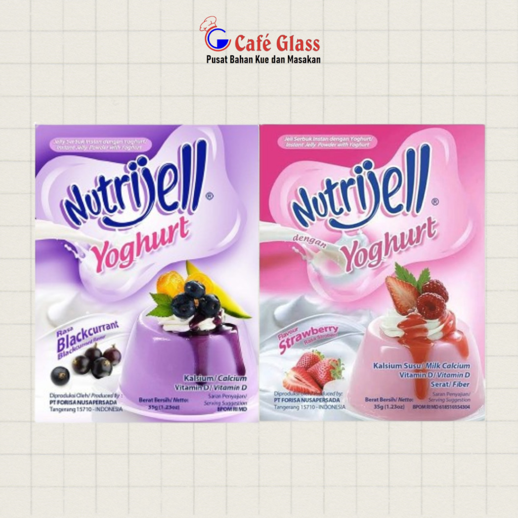 

Nutrijell Agar Yogurt Blackcurrant Strawberry 35Gr