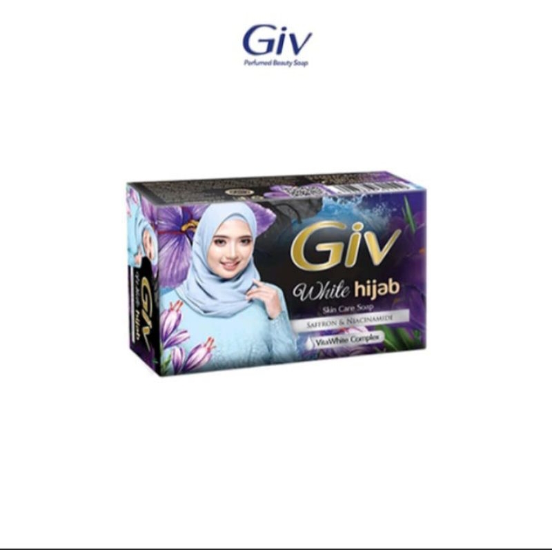 GIV White Hijab sabun mandi batang