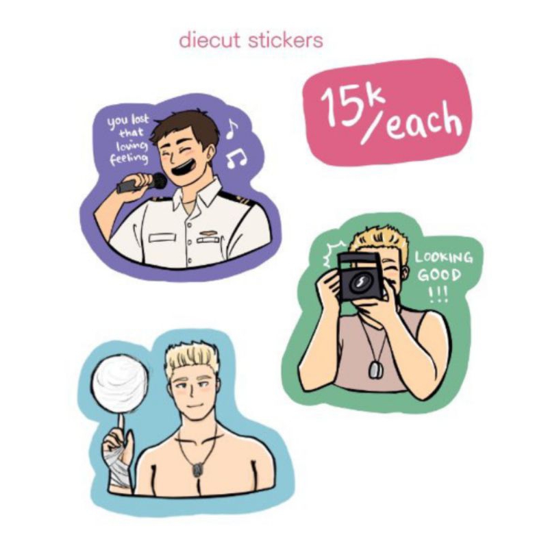 

Top Gun Stickers Diecut