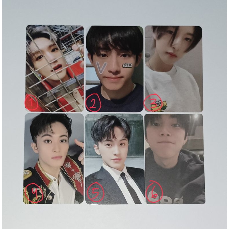 [BACA DESKRIPSI] photocard jeno sg23 sg22 istj vm jaemin cafe dad mark starriver btfm hanteo vm winw
