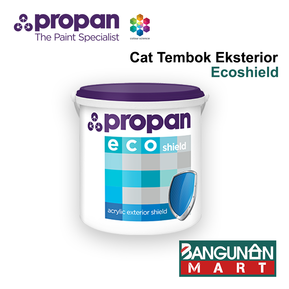 Cat Tembok Eksterior PROPAN EcoShield ES-600 5K25kg warna Tinting Cat Tembok Outdoor Eco Shield