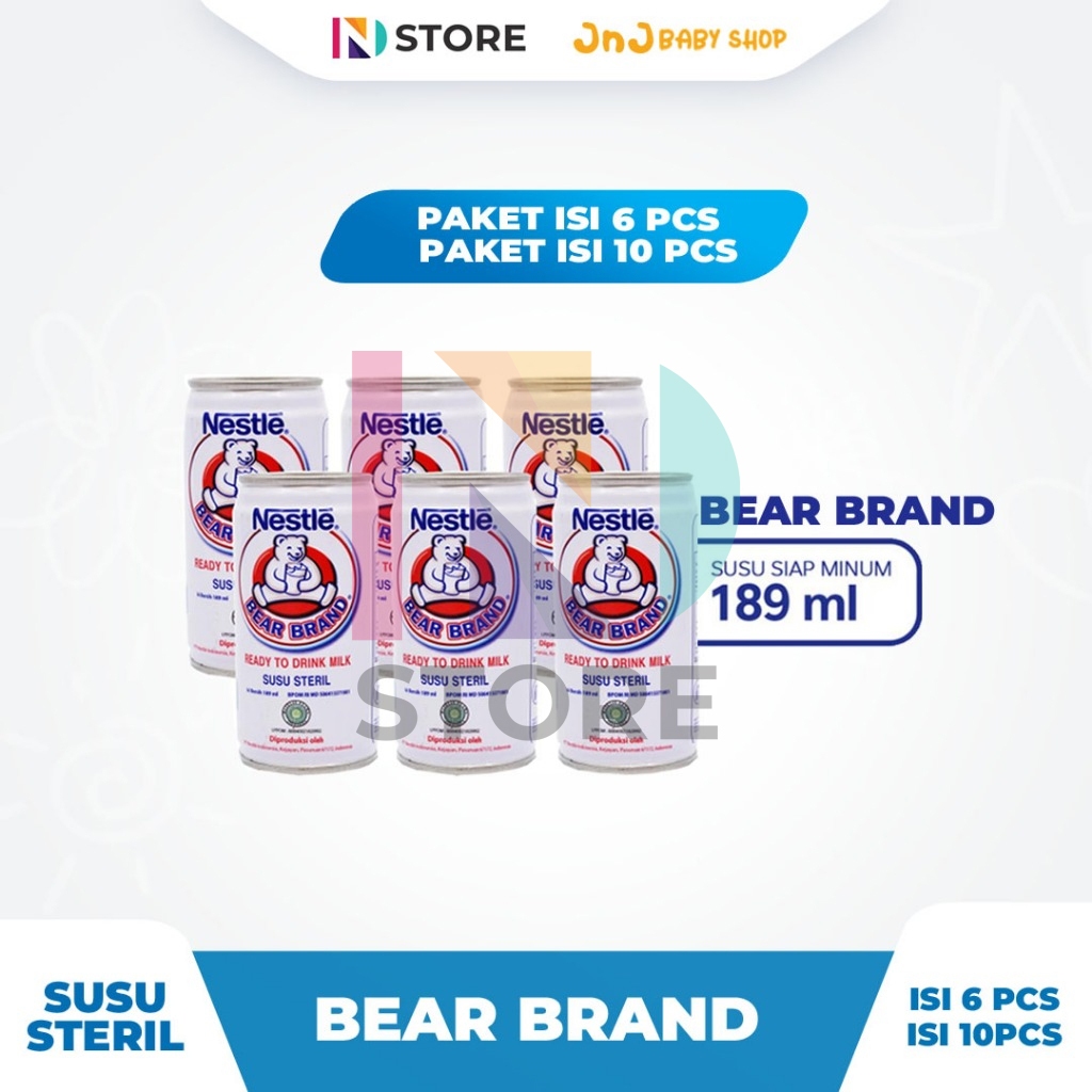 

Susu Bear Brand / Susu Steril Isi 6pcs & 10 Pcs