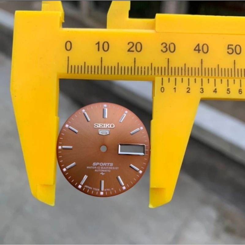 PLAT DIAL SEIKO SPORT 28,5MM COKLAT 7009/7s26/6309 ASESORIS JAM TANGAN BEST QUALITY