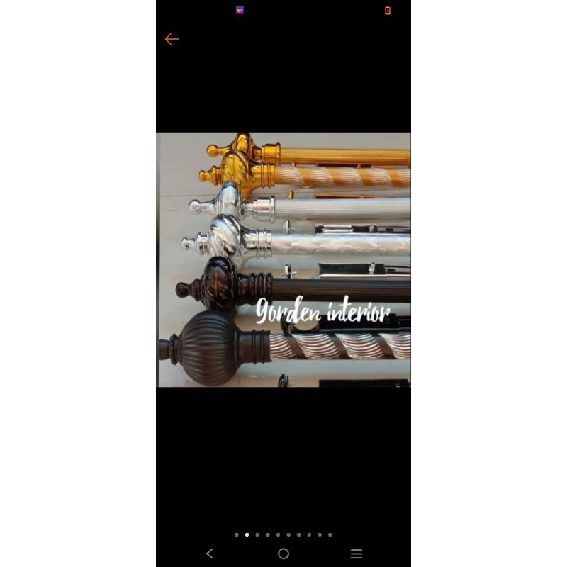 batang gorden full set besi gorden