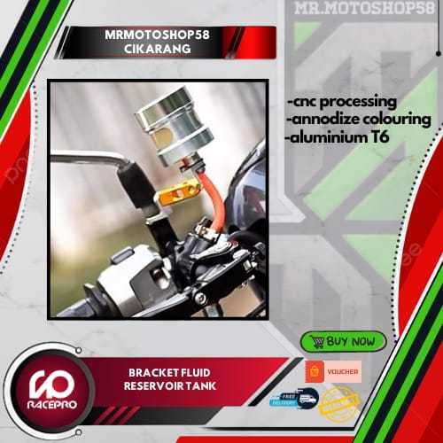 Dudukan tabung minyak rem racepro fluid tank breket tabung minyak rem breket tabung minyak belakang