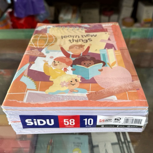 

Buku Tulis Sidu / Sinar Dunia 58 lembar / 58L 1 pak isi 10 buku