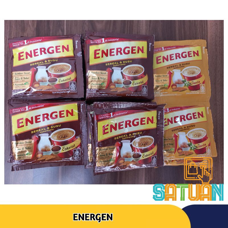 

ENERGEN MINUMAN SEREAL DAN SUSU BERSINERGI | SATUAN TOKO | COKELAT | VANILA | BARU ! KINI ISI LEBIH BANYAK |