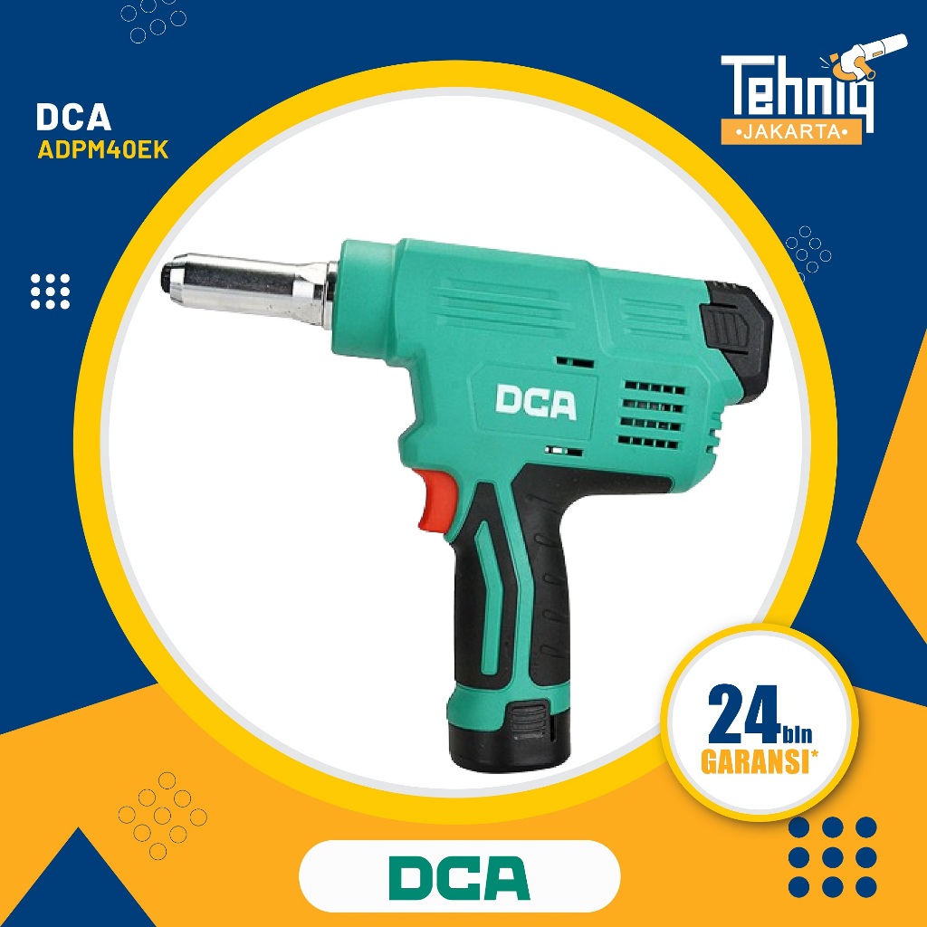 DCA ADPM40EK Cordless Blind Riveting Gun / Mesin Rivet Battery DCA ADPM40EK