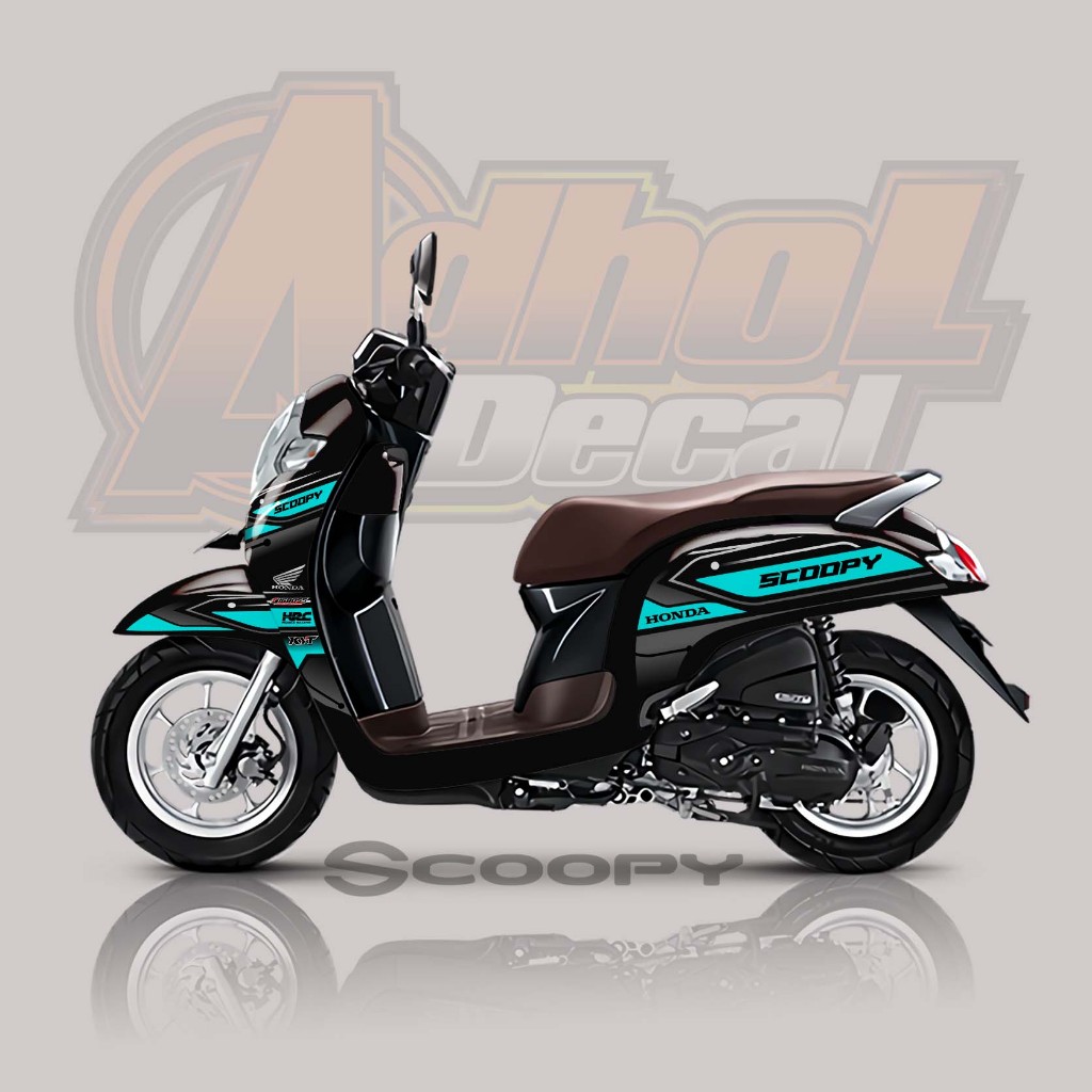 STICKER STRIPING VARIASI SCOOPY | STRIPING HONDA SCOOPY 2017 2018 2019 2020 SIMPLE MOTIF 010