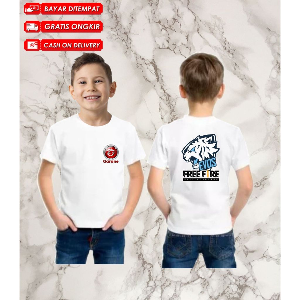 BAJU ANGEL ANAK  REMAJA | BAJU FREE FIRE ANAK TANGGUNG | BAJU EVOS ANAK LAKI LAKI | BAJU FF ANAK LAK
