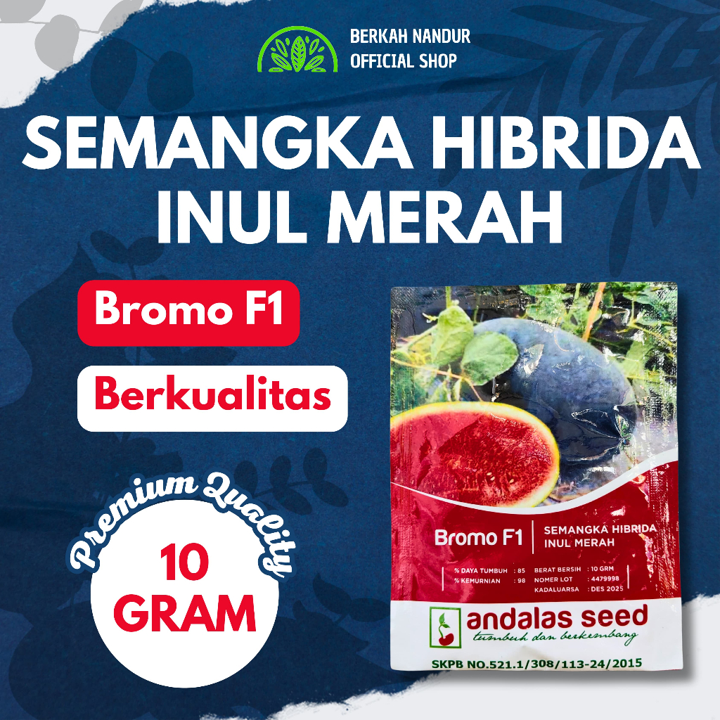 Benih Semangka Inul Merah 10gr Benih Semangka Merah