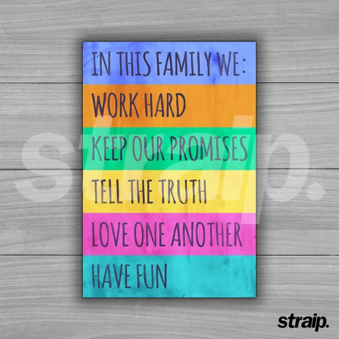 POSTER HIASAN PAJANGAN DINDING SIGN KAYU HOME FAMILY - FAMILY LIFE