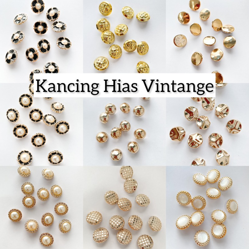 Kancing Hias / Kancing Variasi / Vintage