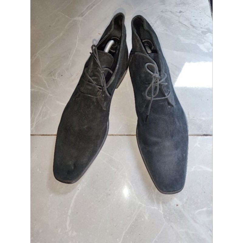 Sepatu SALAMANDER Bahan Kulit Asli Suede Kondisi Istimewa