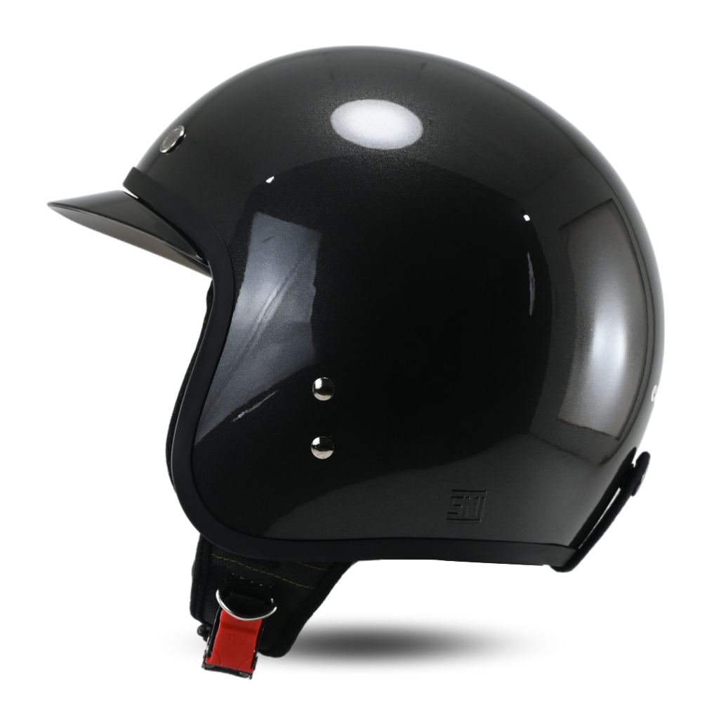 Helm Half Face MJM CAPELLO Polos/Helm MDS RETRO SNI Terbaru