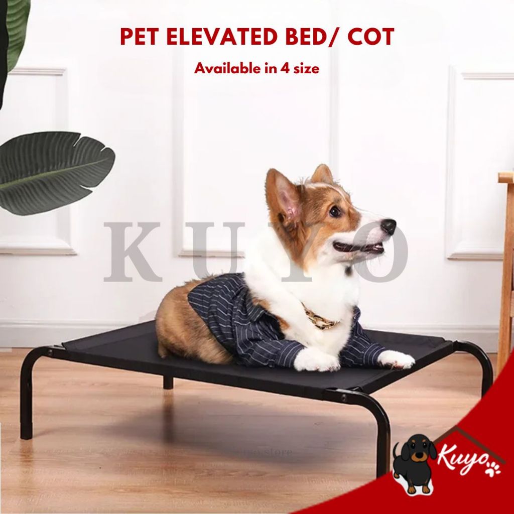 Dog Duracot Pet Elevated Bed Cot Tempat Tidur Anjing Hewan Anti Lembab Washable Breathable
