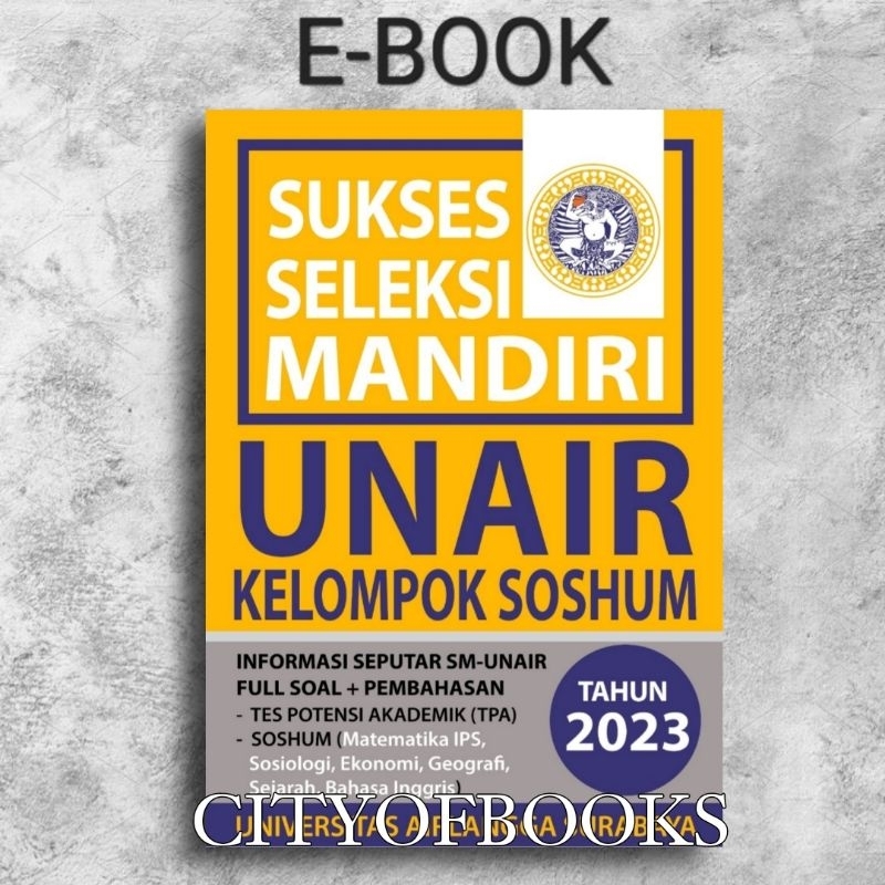 

SUKSES SELEKSI MANDIRI: UNAIR KELOMPOK SOSHUM 2023/2024