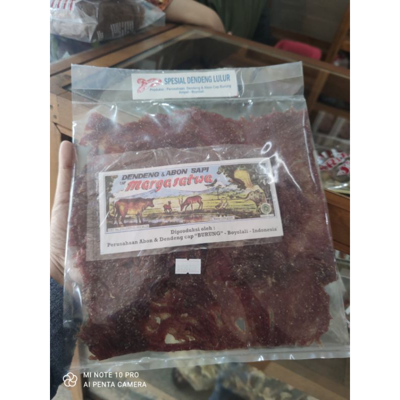 

Dendeng Sapi Margasatwa Cap Burung Kemasan 250gr Asli Boyolali
