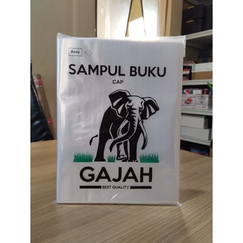 

Sampul Buku Plastik Boxy merk Gajah 1pack isi 100 lembar