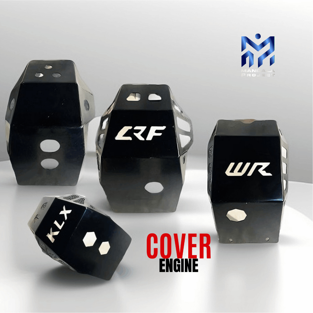 Cover mesin KLX 150 S L G BF D'TRACKERS NEW CRF YAMAHA WR Engine Guard Pelindung Mesin Bahan Besi