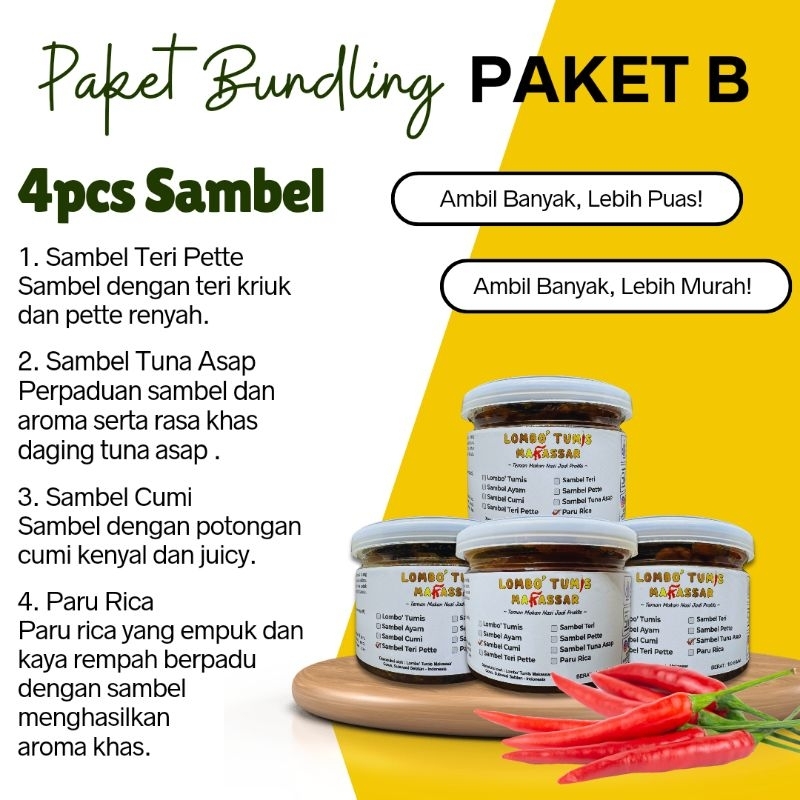 

Paket Bundling Murah Paket B isi 4 pcs