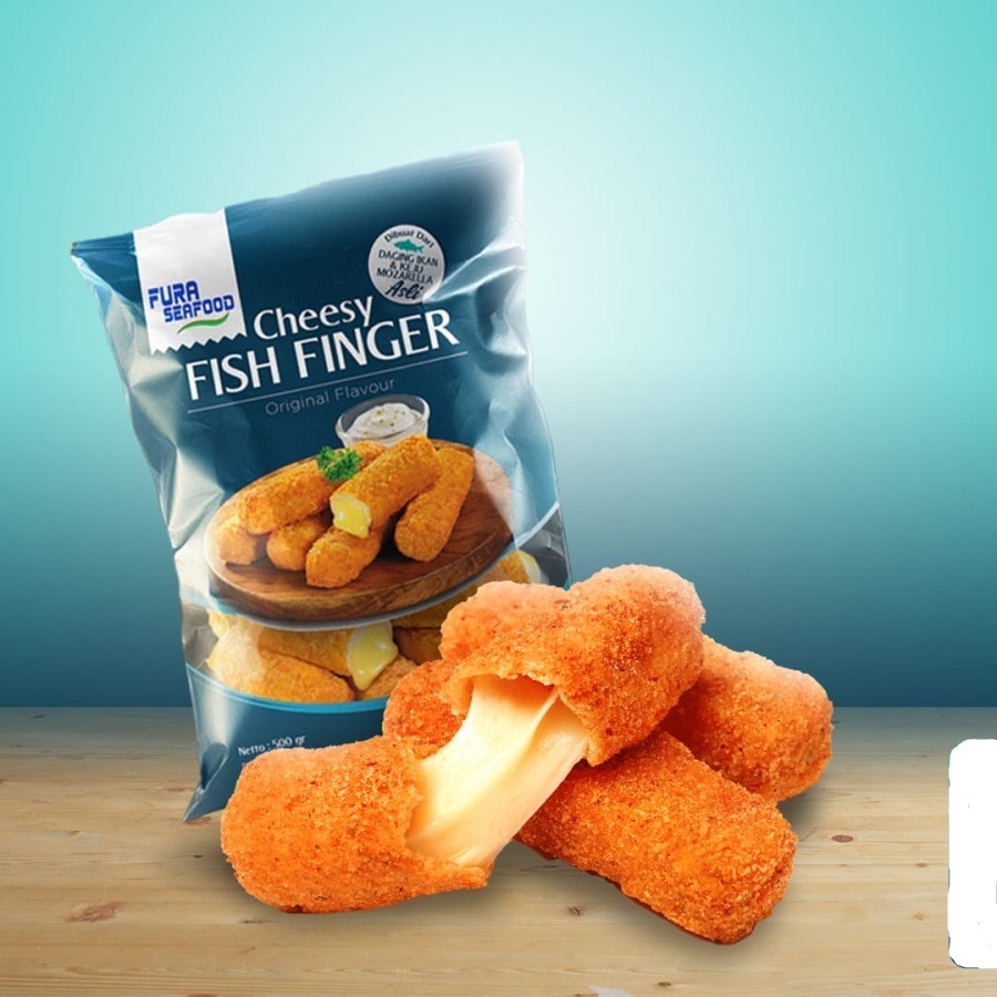 

CHEESY FISH FINGER FURA SEAFOOD 500GR STIK IKAN DENGAN KEJU MOZARELA HALAL