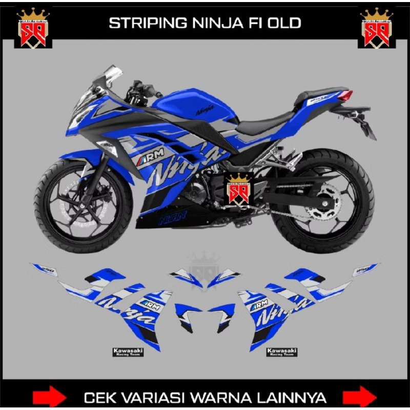 decal striping kawasaki ninja fi 250 old/variasi ninja fi 250 old