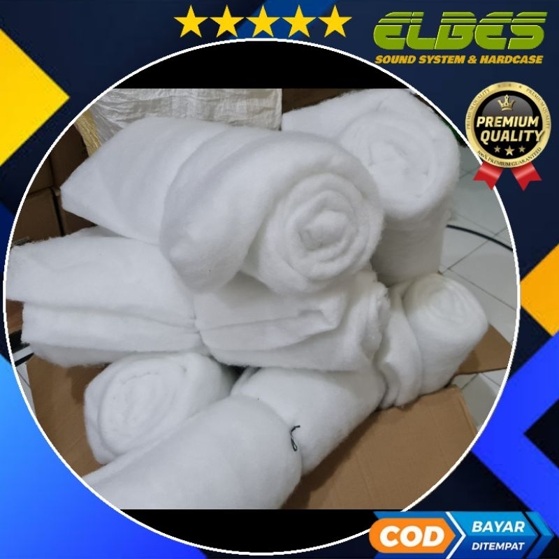 Dakron lembaran peredam box speaker ukuran sekitar 1m x 2,5m  tebal 3cm