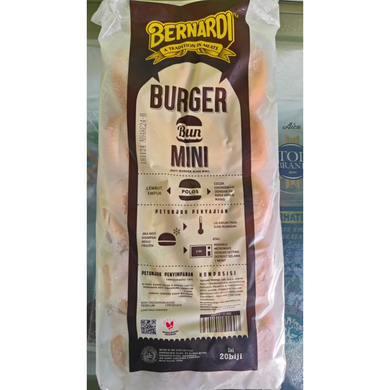 

Bernardi Roti Burger Mini isi 20 biji