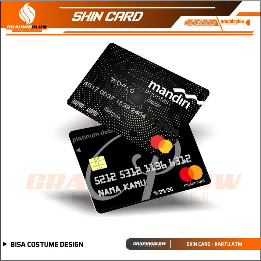 

BCA MANDIRI AMERICAN EXPRESS STIKER PELINDUNG KARTU SKIN CARD ATM SIM KTP E-MONEY STICKER LEM KUAT ANTI GORES