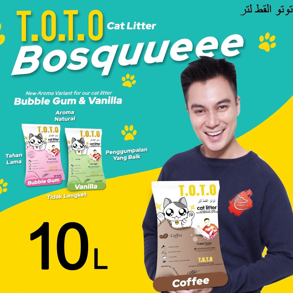 KODE E78T TOTO 1L pasir gumpal kucing