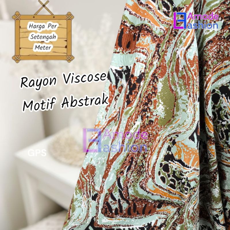 Kain Rayon Viscose Motif Zebra
