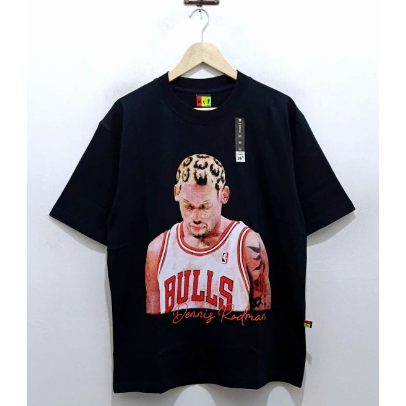 Kaos Baju Dennis Rodman T-shirt Bulls Vintage Oversize