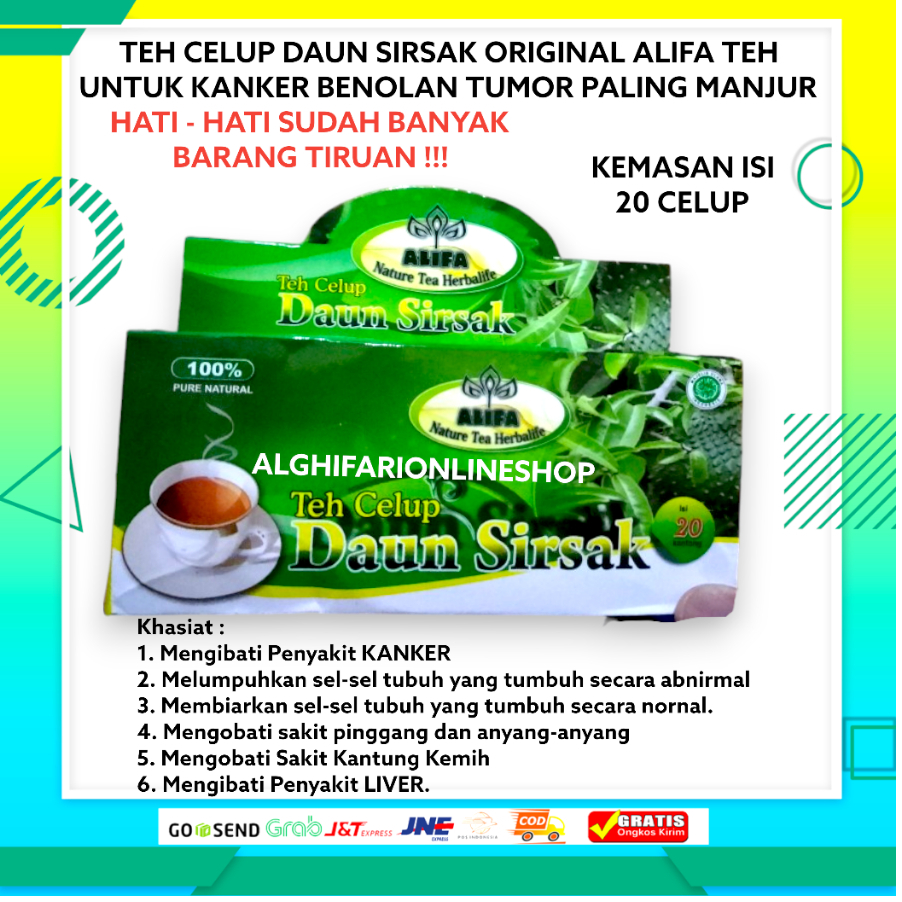 

Teh Celup Daun Sirsak Original Alifa Teh Herbal Untuk Kanker Benjolan Tumor Paling Manjur