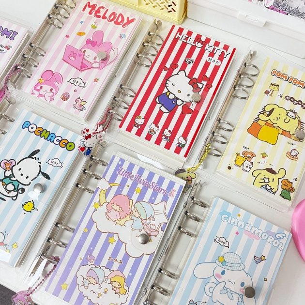 

TERLARISSS Cinnamoroll and Friends Binder PVC A6 komplit dengan loose leaf 1 lembar GRID GARIS