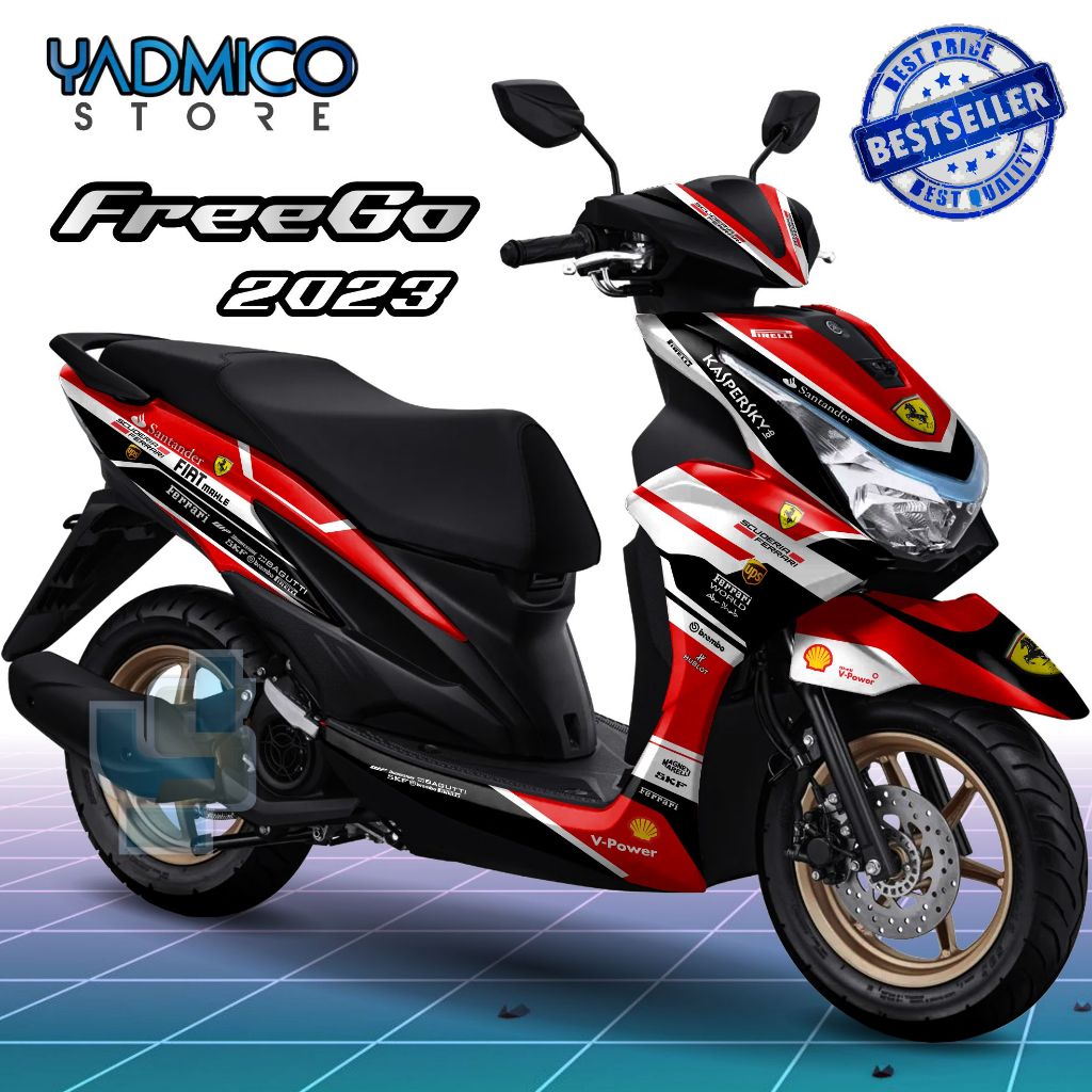 Decal Freego 2023 Full Body - Stiker Motor Yamaha Freego New 2023 Full Body - Dekal Freego New 2023 