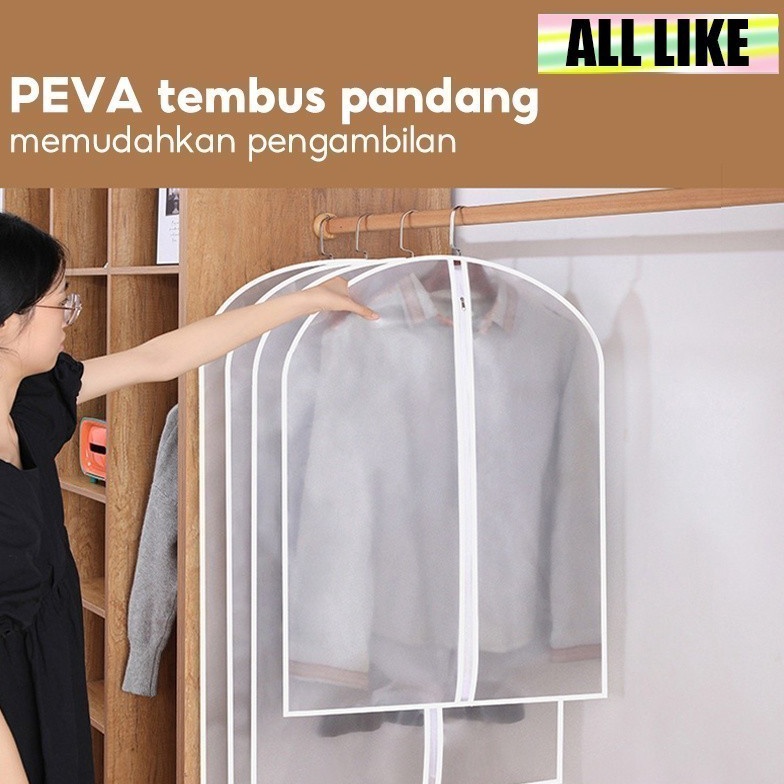 PROMO BESAR ALL Like Plastik Gantungan Baju  Plastik Jas Gantung  Penutup Anti Debu Gantungan Baju