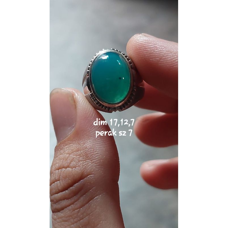 batu bacan doko super ring perak