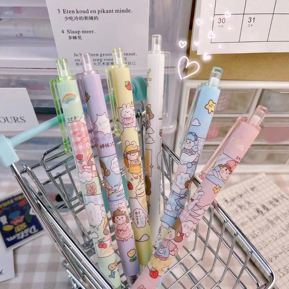 

ORIGINAL TT Pulpen Gel Motif Cartoon Pulpen Pelajar Dan Kantor Pena Lucu Motif cartoonmotif kartun lucu pena