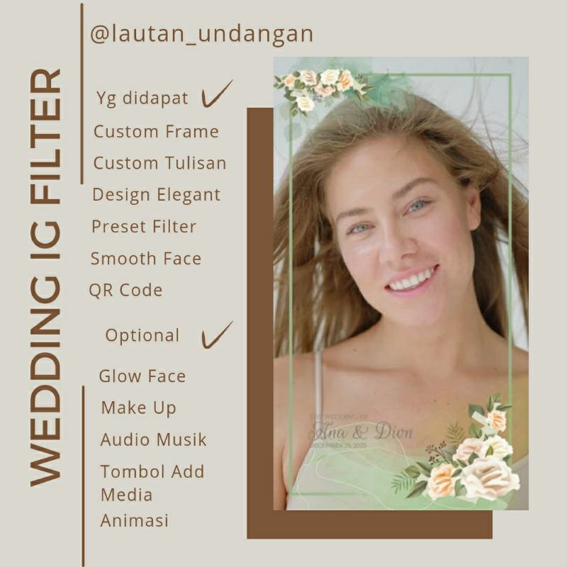 Filter Instagram Wedding / Pernikahan Jasa Buat Filter Dan Undangan Digital