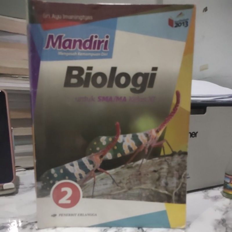 buku mandiri biologi kelas 11 sma 2 erlangga kelas xi bekas