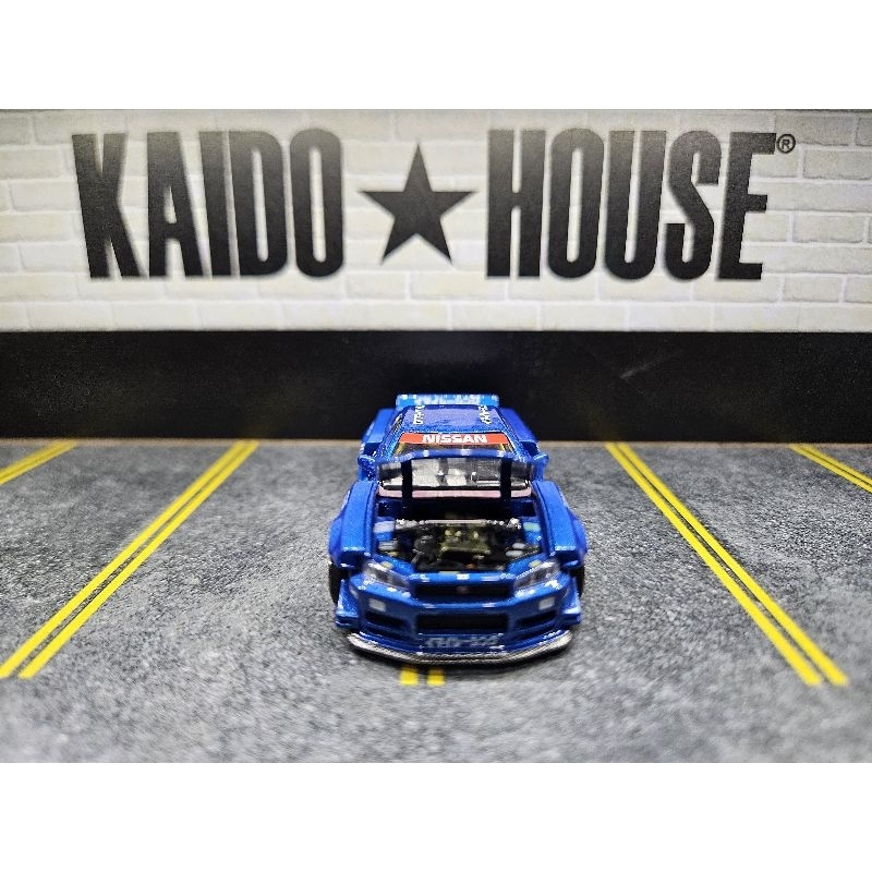 kaido house r34 biru blue bukan ungu atau putih