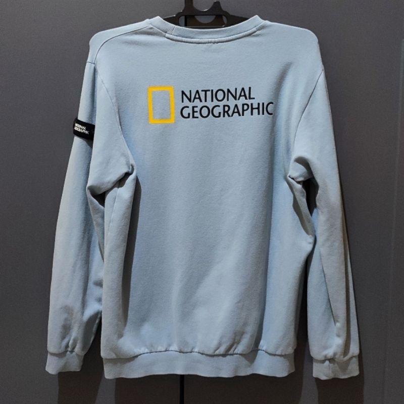 National Geographic Second | Crewneck Patch | baby blue