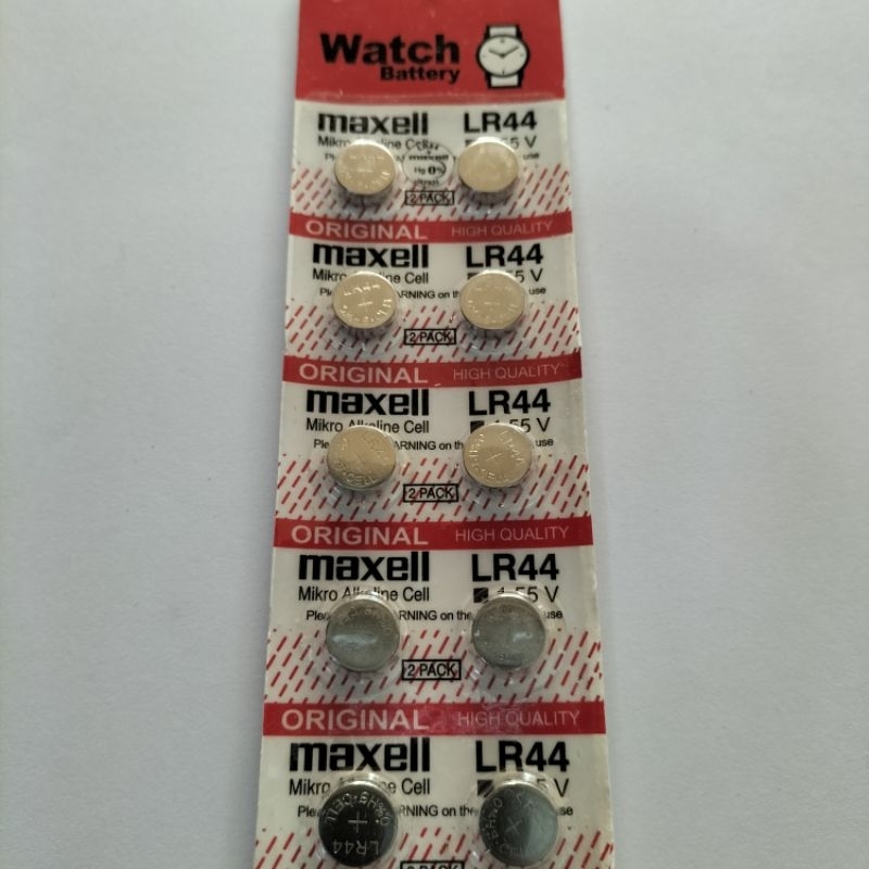 BATERAI MAXELL LR44 BATERAI TDS 3 PH METER SATUAN