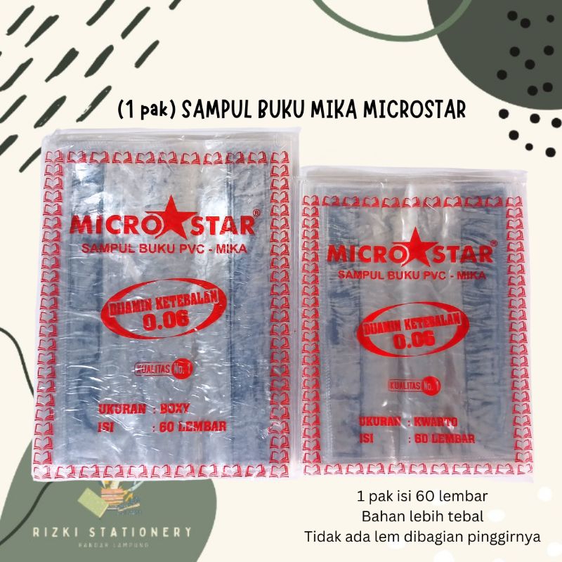 

(1 pak) Sampul Mika Boxy / Sampul Mika Kwarto / Sampul Plastik Buku Tulis